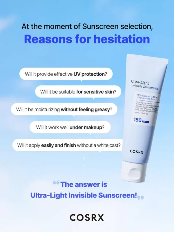 Ultra-Light Invisible Sunscreen SPF50 PA++++ - Image 4